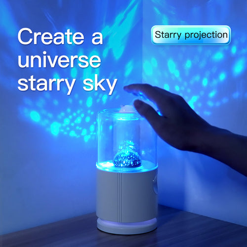 Home Small Smart Rotary Projection Humidifier