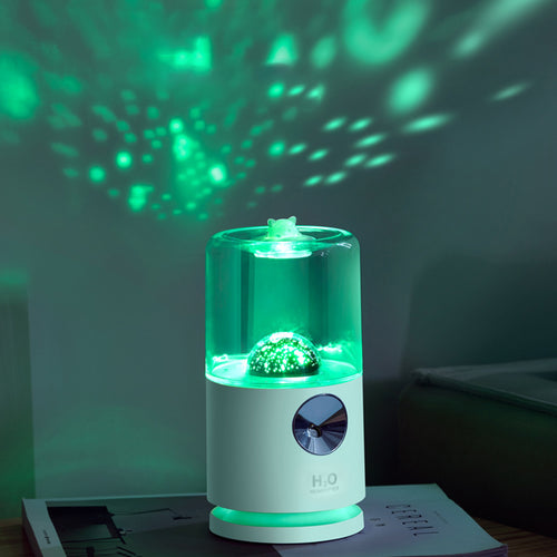 Home Small Smart Rotary Projection Humidifier