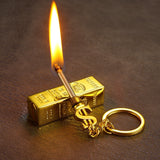 Personality Gold Bar Small Match All Metal Multi-functional Keychain