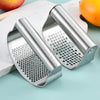 Stainless Steel Garlic Press Manual Mincer Chopping Tools Curve Fruit Vegetable Cooking Kitchen Gadgets