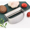 Stainless Steel Garlic Press Manual Mincer Chopping Tools Curve Fruit Vegetable Cooking Kitchen Gadgets